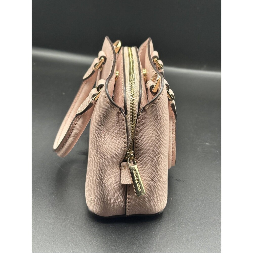 Michael Kors Mini Pink Saffiano Leather Crossbody Tote - Picture 3 of 6